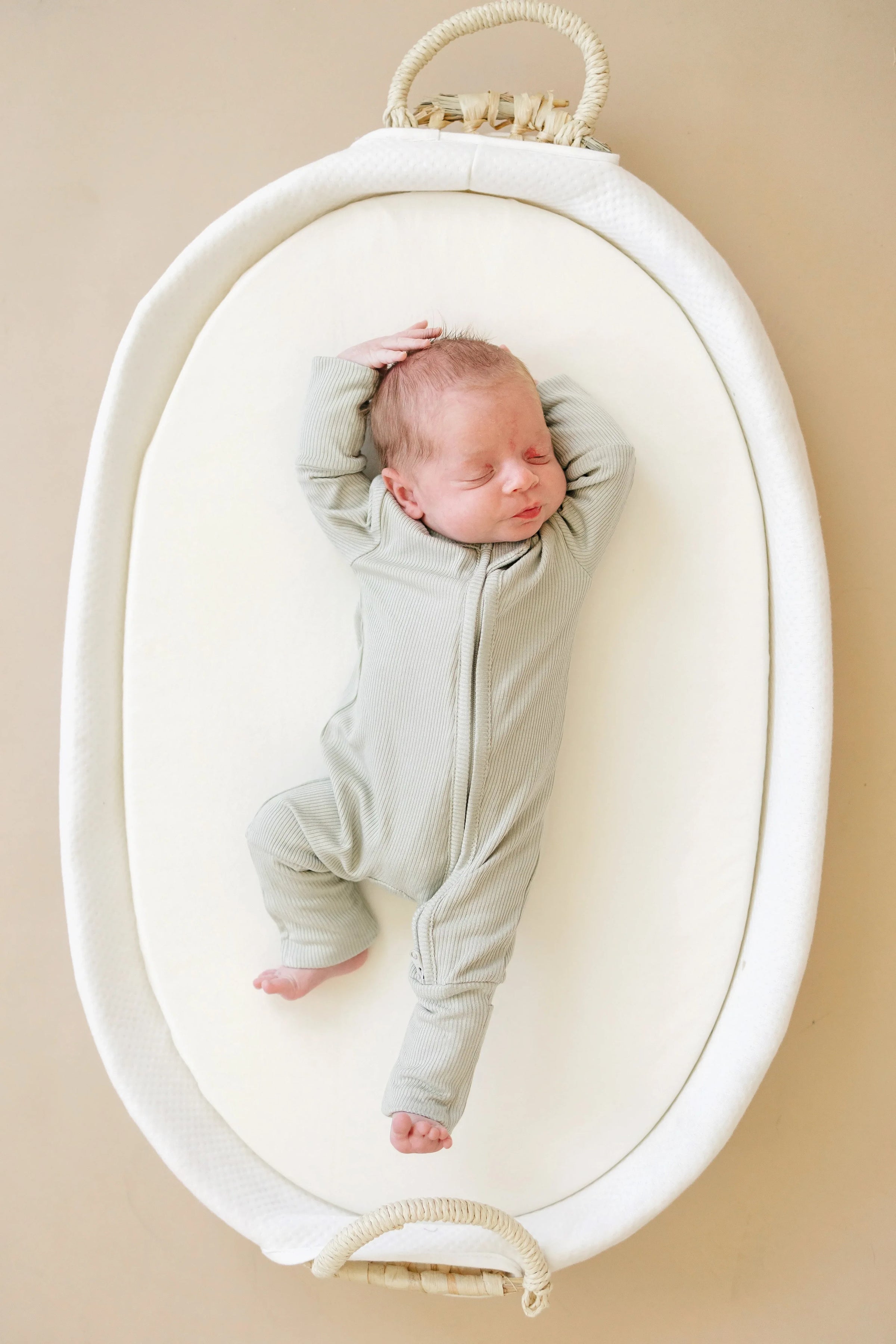 Solid Ribbed Bamboo Zippy Romper - more colors - BIG FRENCHIES