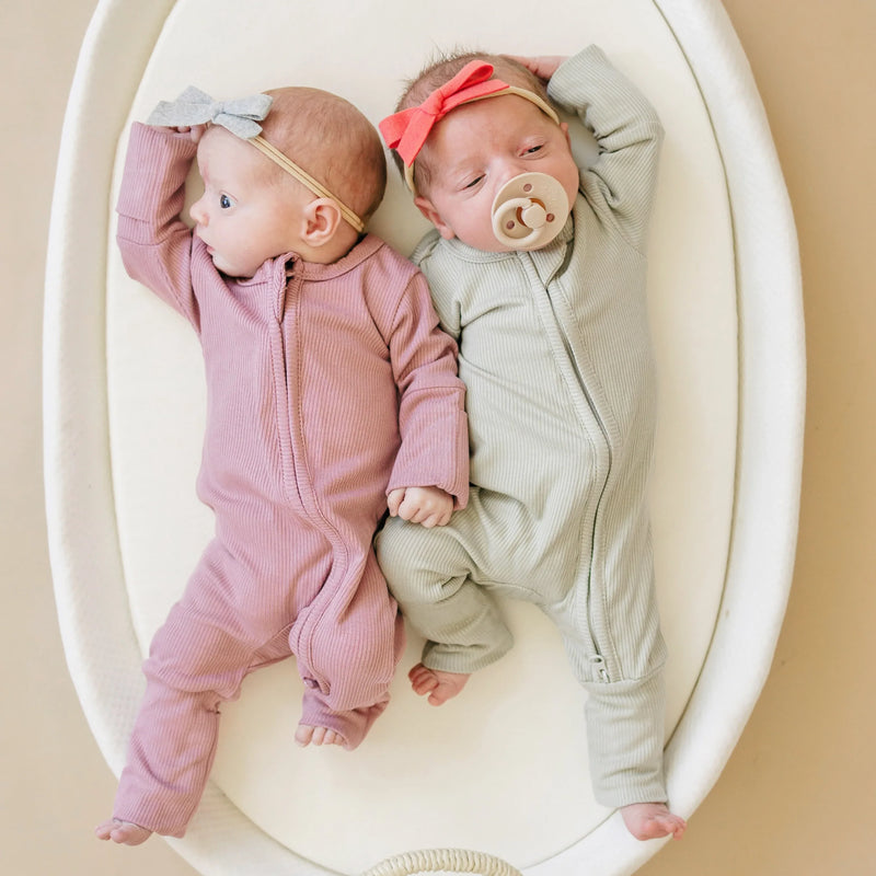 Solid Ribbed Bamboo Zippy Romper - more colors - BIG FRENCHIES
