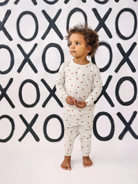 Tiny Hearts 2pc Bamboo Pajamas - BIG FRENCHIES