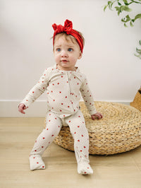 Tiny Hearts Bamboo Zippy Pajamas - BIG FRENCHIES