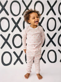Blushing Bows 2pc Bamboo Pajamas - BIG FRENCHIES