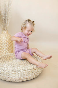 Solid Ribbed Bamboo 2pc Pajamas - more colors - BIG FRENCHIES