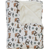Outlaw Cowboy Bamboo Fleece Quilt - BIG FRENCHIES