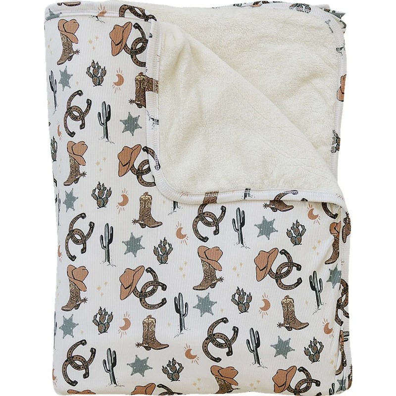 Outlaw Cowboy Bamboo Fleece Quilt - BIG FRENCHIES
