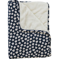 Navy Daisy Bamboo Fleece Quilt - BIG FRENCHIES