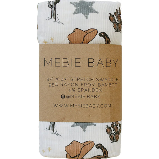 Outlaw Cowboy Ribbed Bamboo Stretch Swaddle - BIG FRENCHIES