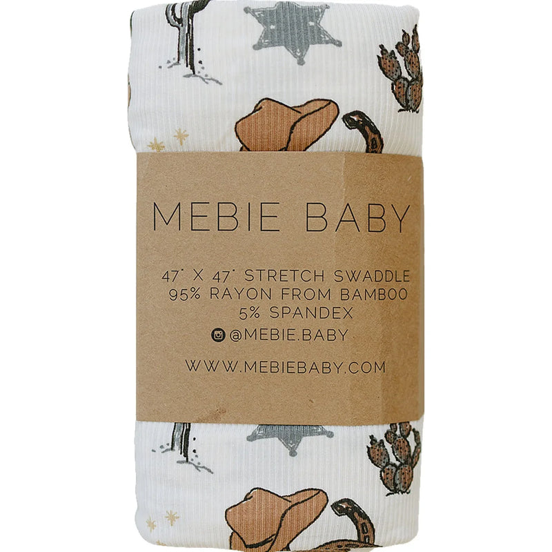 Outlaw Cowboy Ribbed Bamboo Stretch Swaddle - BIG FRENCHIES