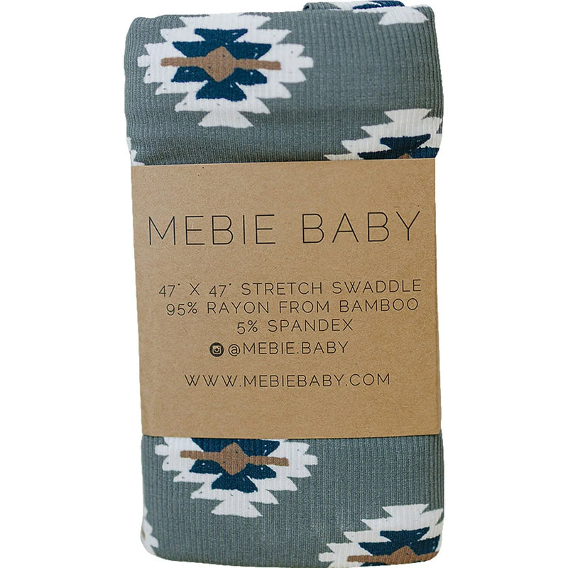 Southwest Aztec Ribbed Bamboo Stretch Swaddle - BIG FRENCHIES