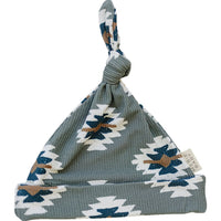 Southwest Aztec Ribbed Bamboo Newborn Knot Hat - BIG FRENCHIES