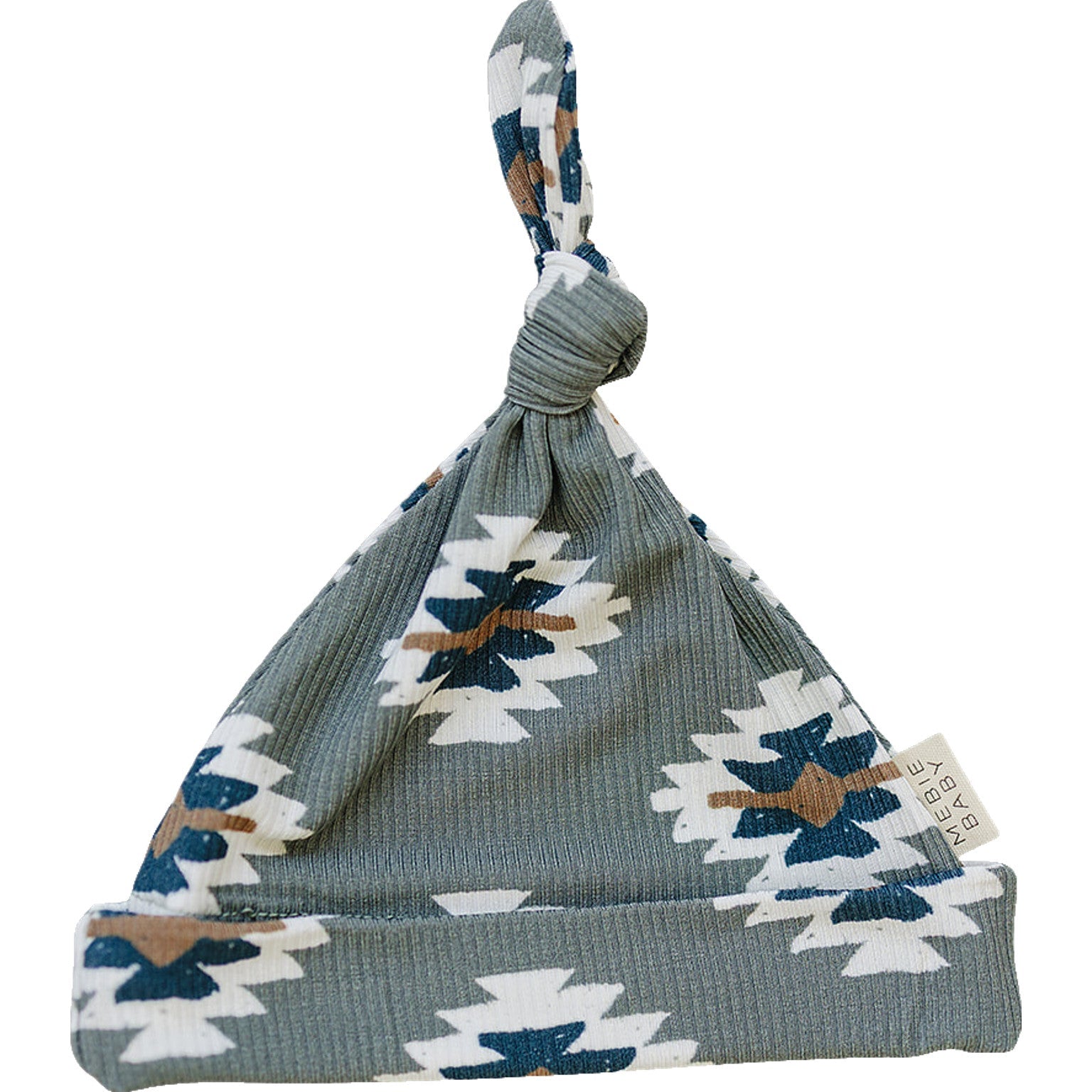 Southwest Aztec Ribbed Bamboo Newborn Knot Hat - BIG FRENCHIES