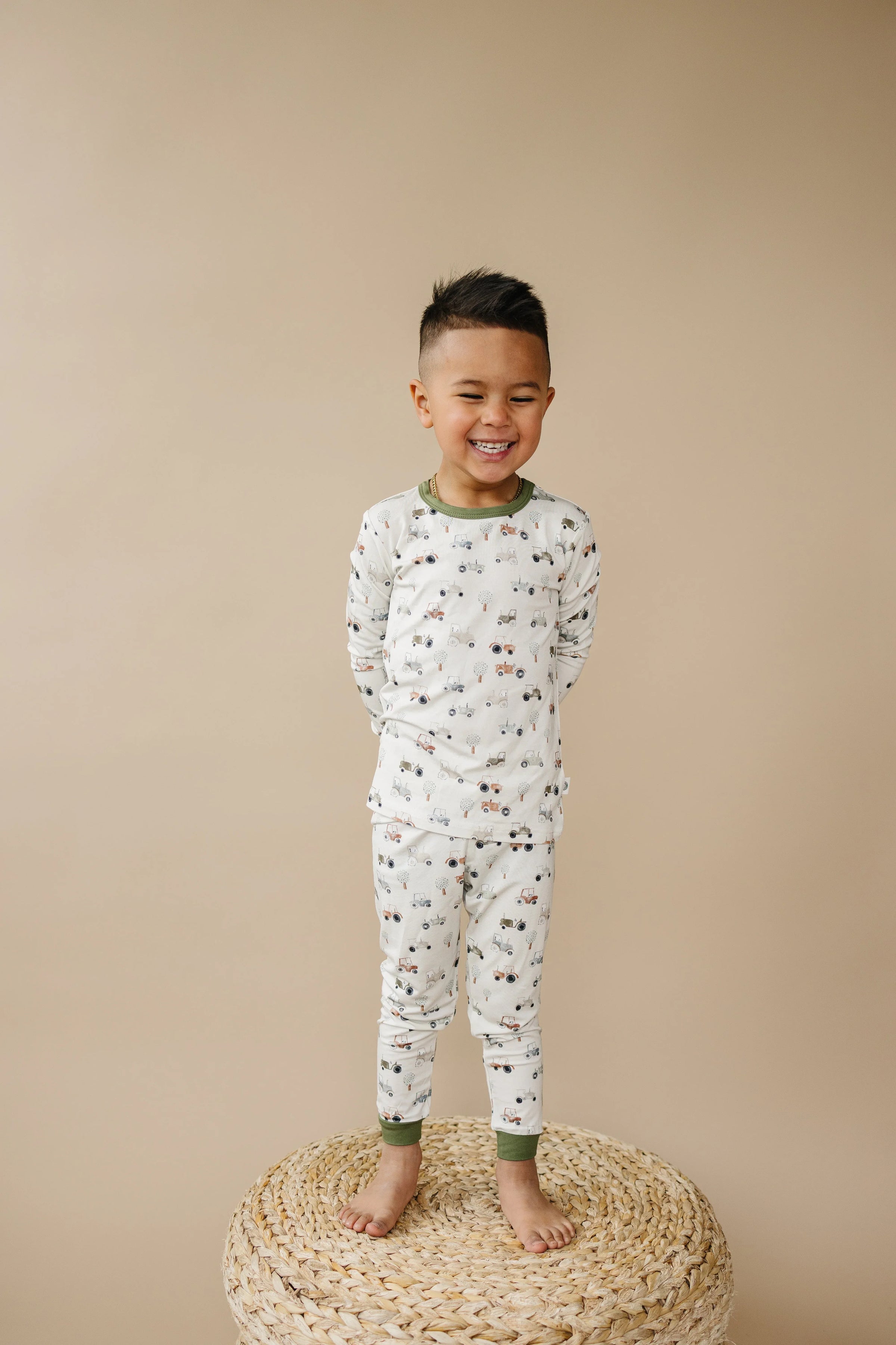 Tiny Tractors 2pc Bamboo Pajamas - BIG FRENCHIES