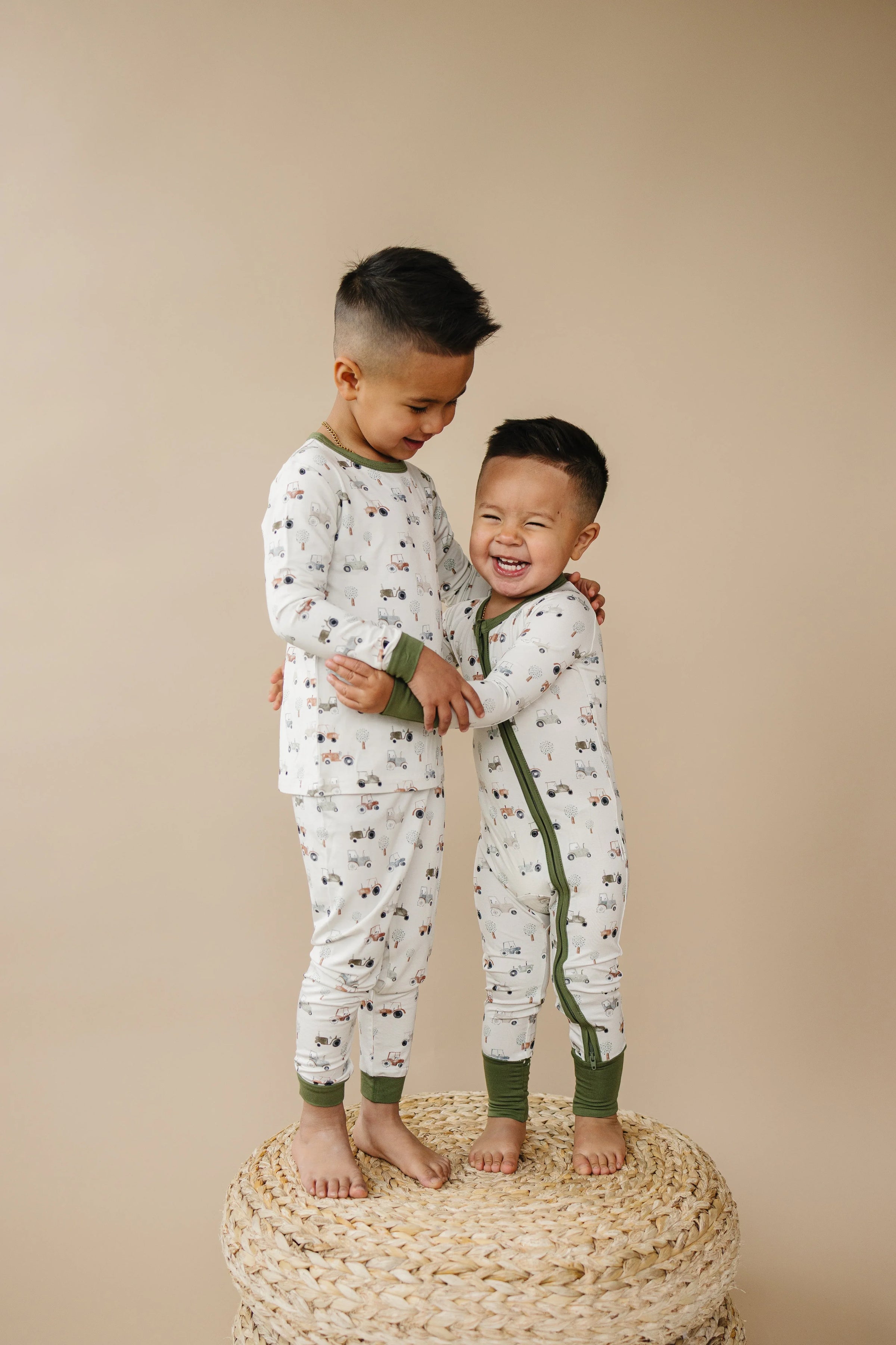 Tiny Tractors 2pc Bamboo Pajamas - BIG FRENCHIES