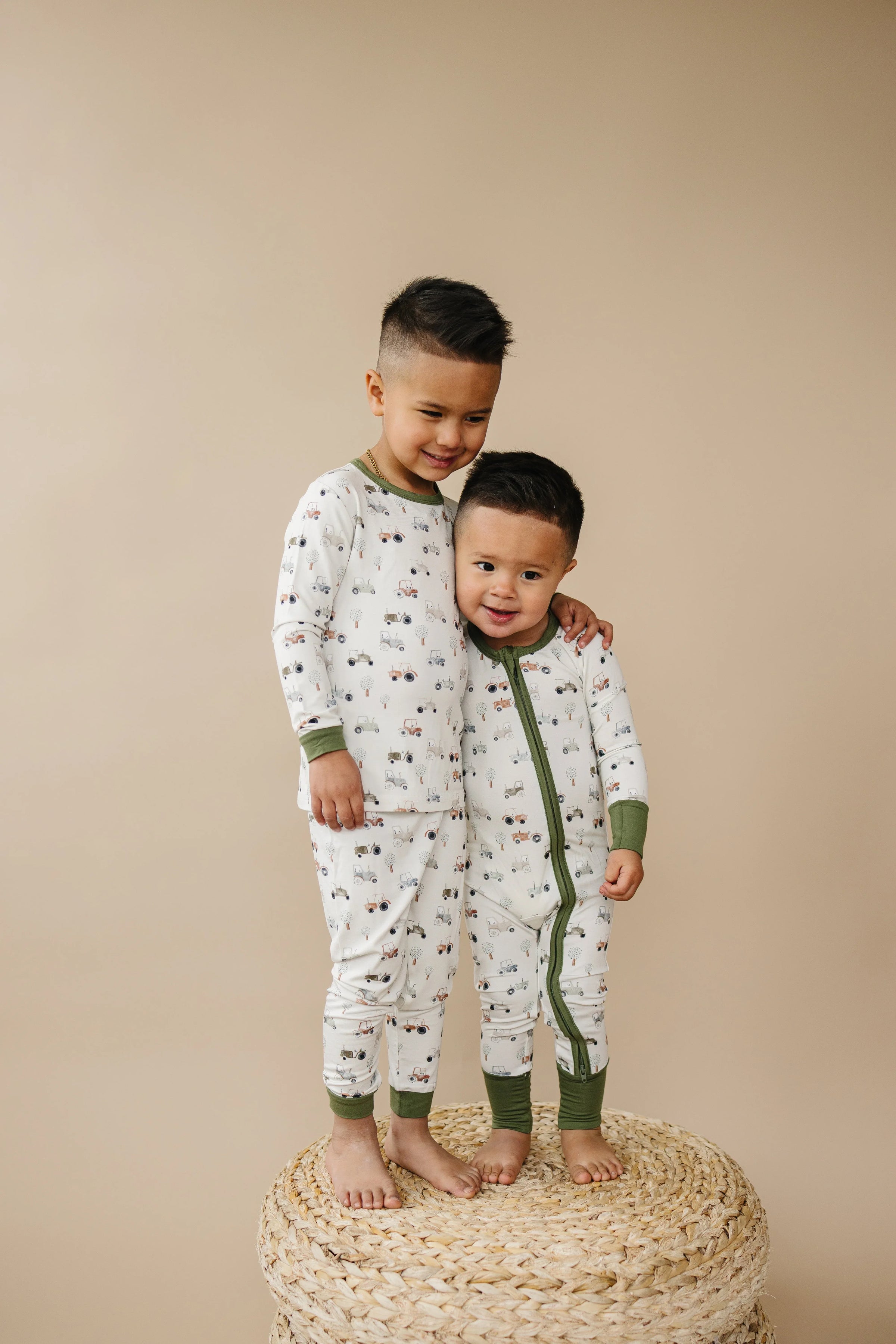 Tiny Tractors 2pc Bamboo Pajamas - BIG FRENCHIES