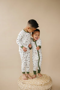 Tiny Tractors 2pc Bamboo Pajamas - BIG FRENCHIES