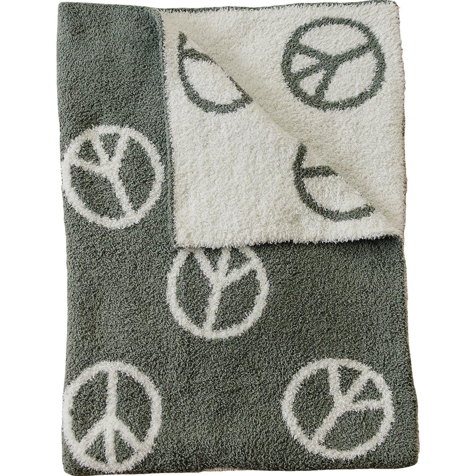 Peace Plush Blanket - BIG FRENCHIES
