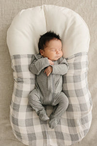 Coastal Plaid Muslin Swaddle Blanket - BIG FRENCHIES
