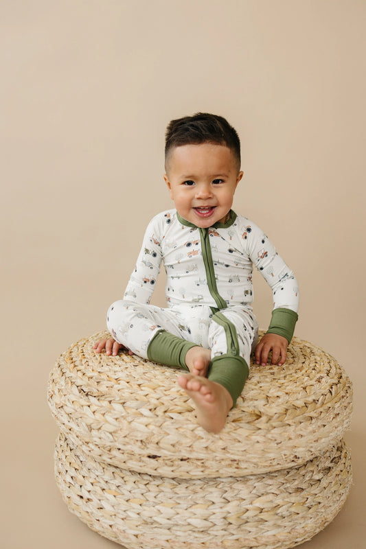 Tiny Tractors Bamboo Zippy Pajamas - BIG FRENCHIES
