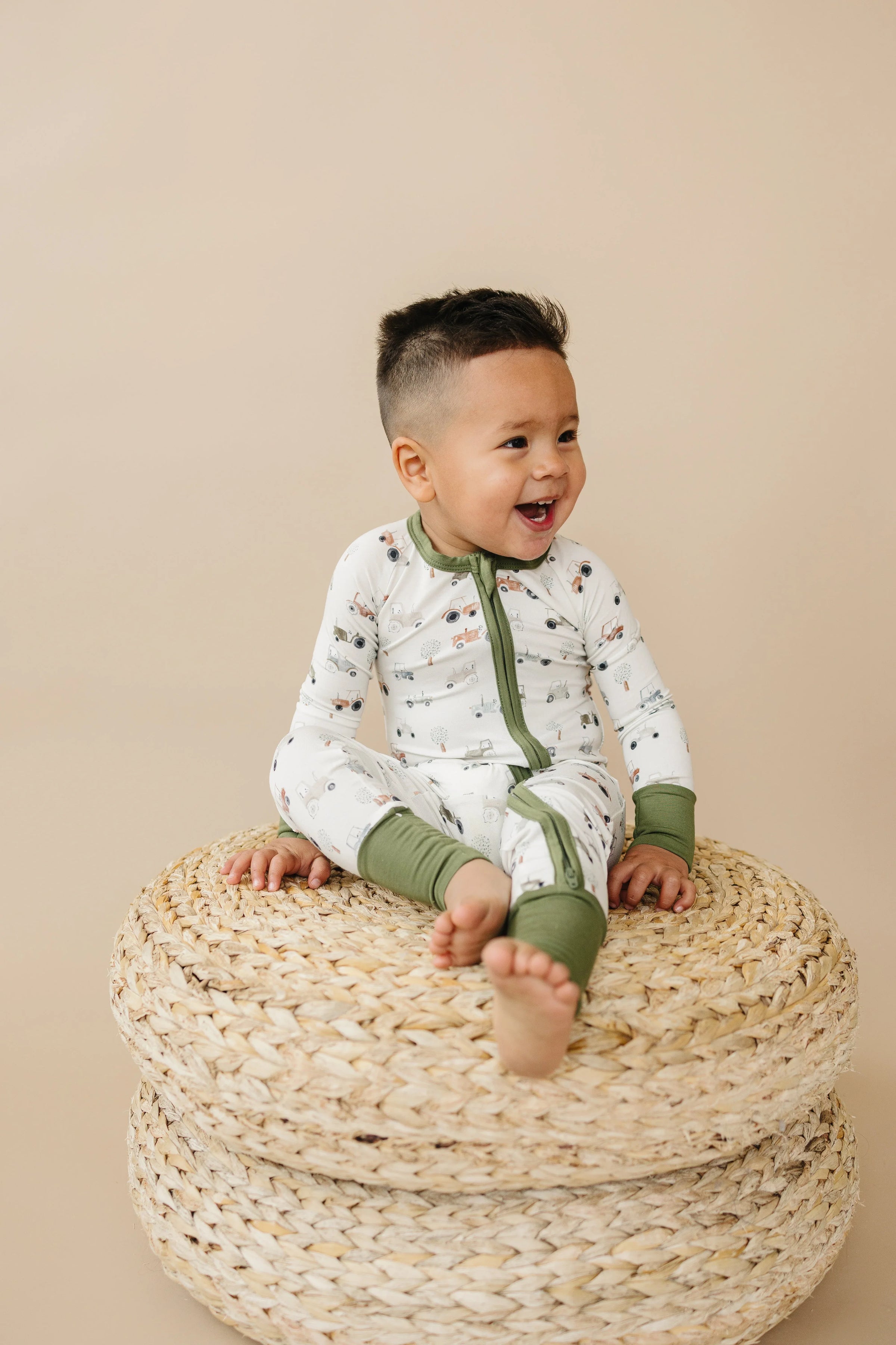 Tiny Tractors Bamboo Zippy Pajamas - BIG FRENCHIES