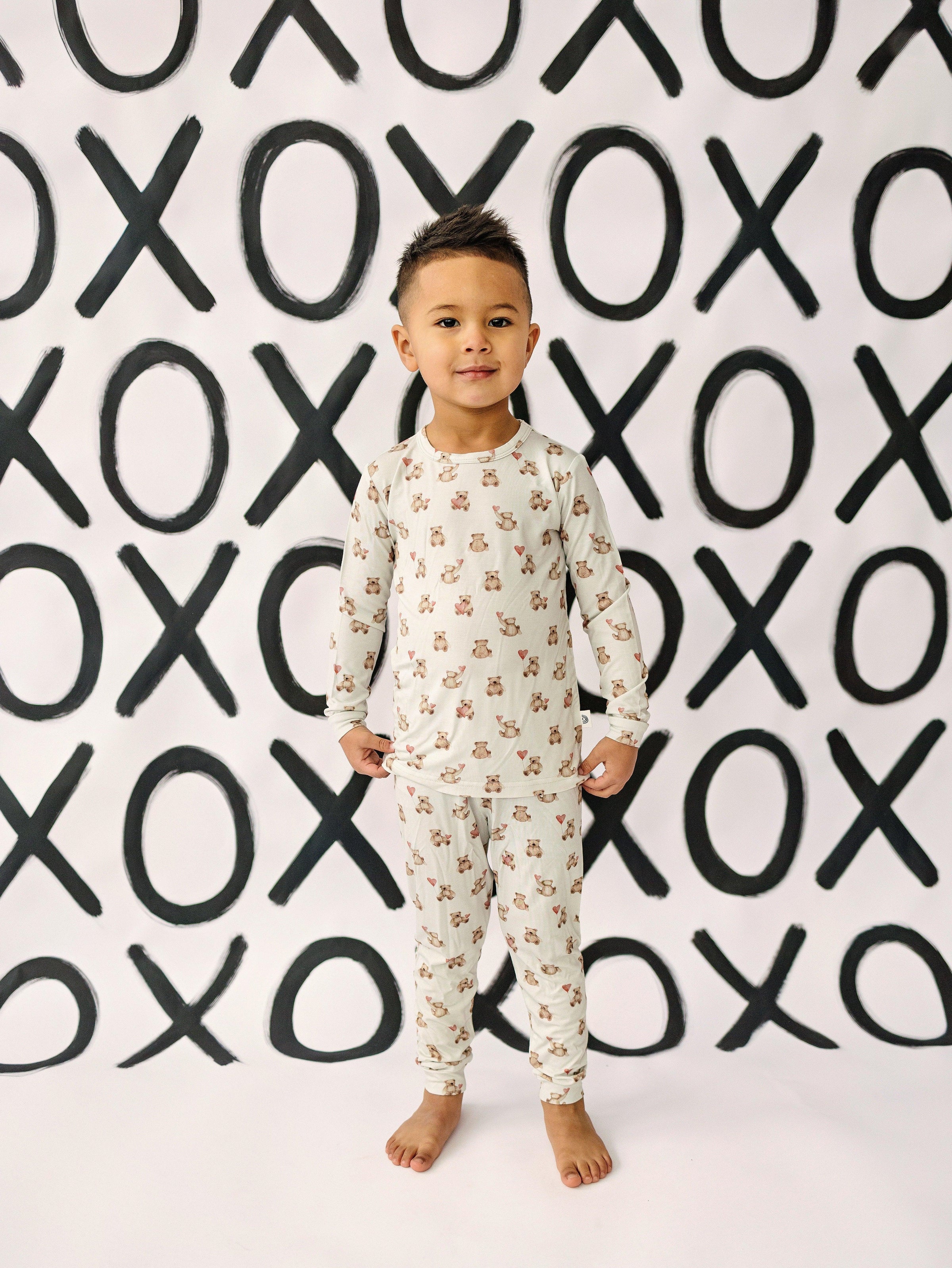 Valentines Teddy Bear 2pc Bamboo Pajamas - BIG FRENCHIES
