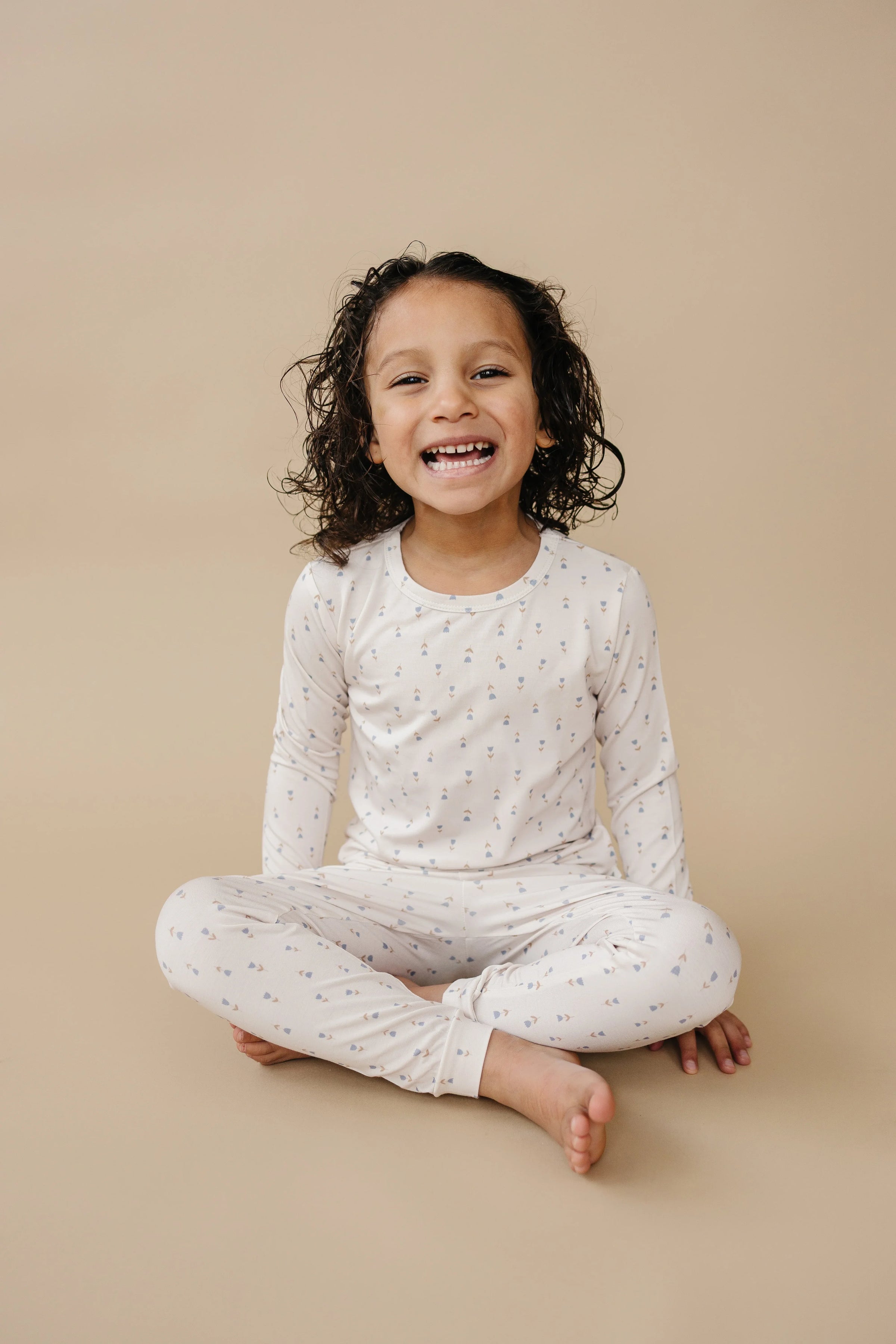 Tiny Tulips 2pc Bamboo Pajamas - BIG FRENCHIES