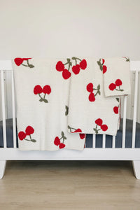 Cherry Plush Blanket - BIG FRENCHIES