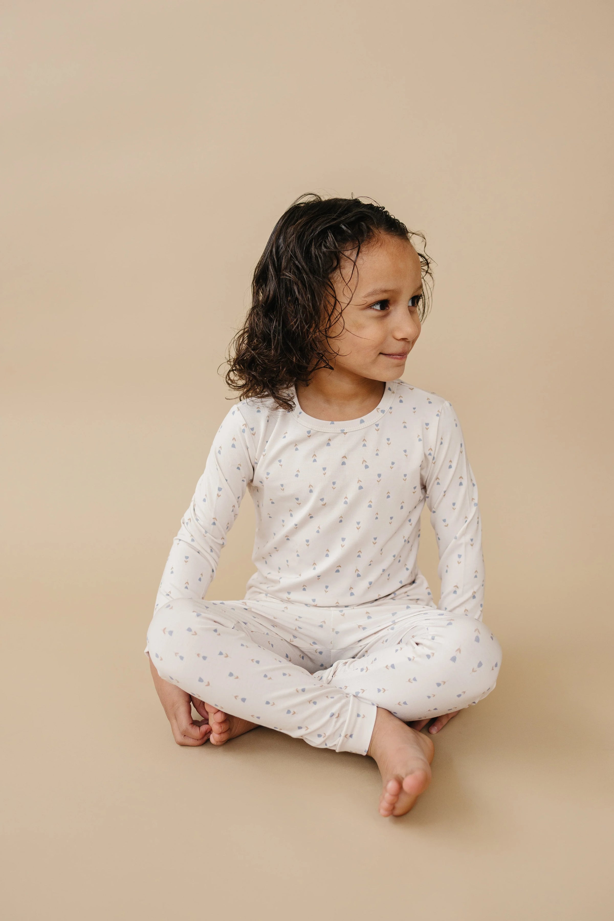 Tiny Tulips 2pc Bamboo Pajamas - BIG FRENCHIES