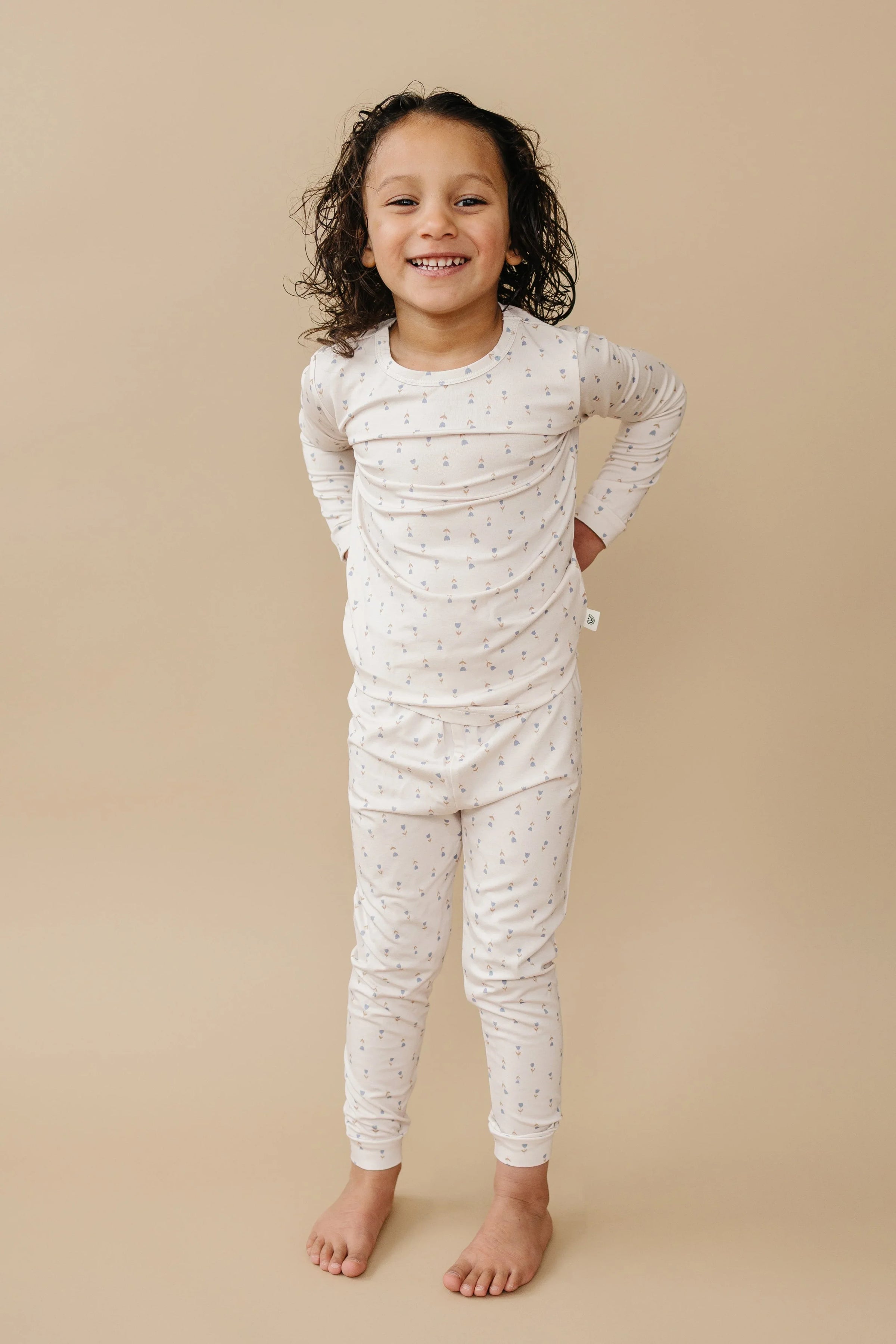 Tiny Tulips 2pc Bamboo Pajamas - BIG FRENCHIES