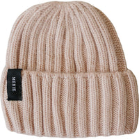 Light Pink Chunky Knit Beanie - BIG FRENCHIES