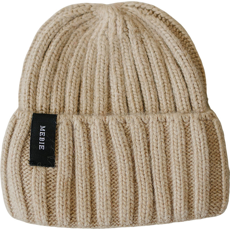 Tan Chunky Knit Beanie - BIG FRENCHIES