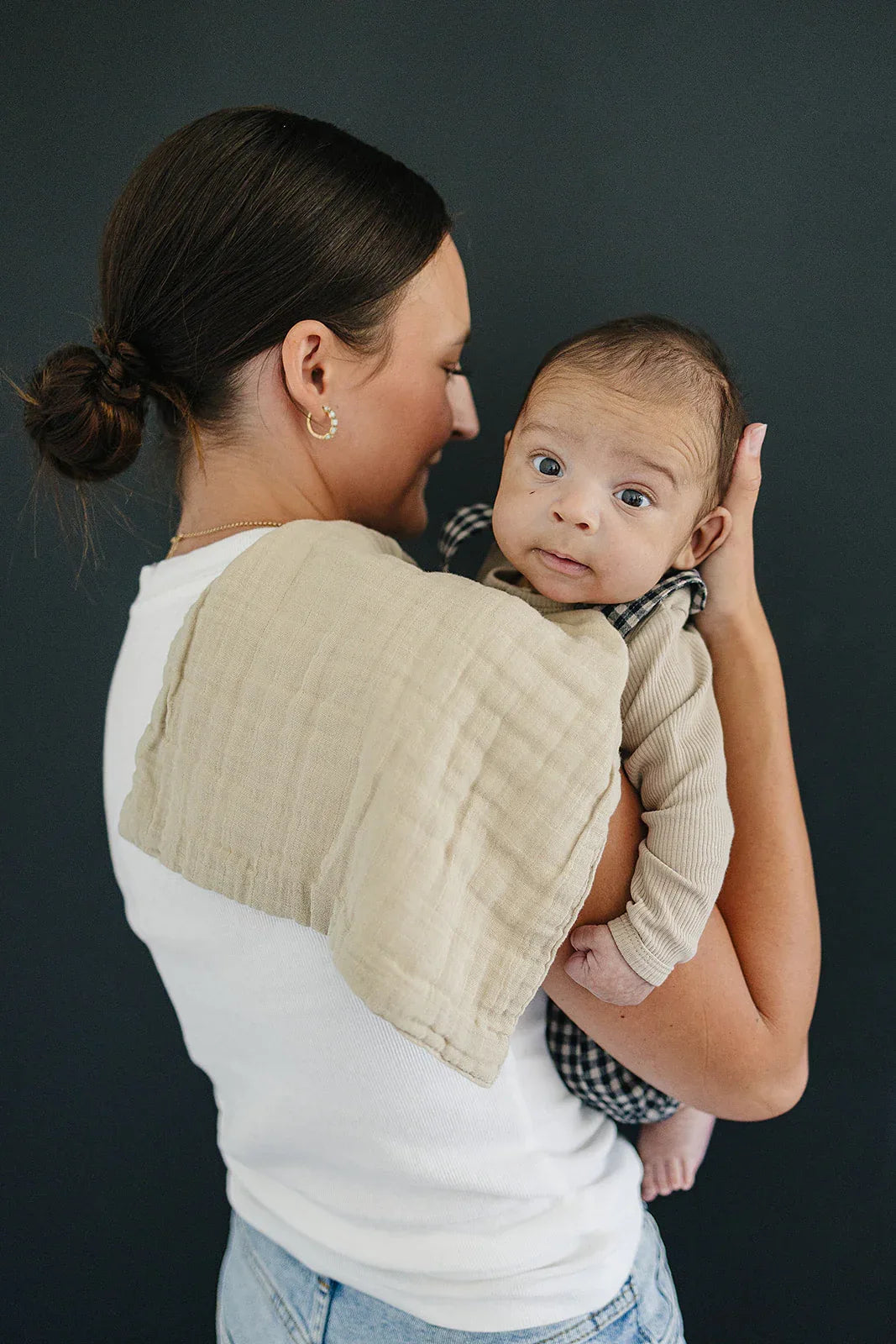 Oatmeal Muslin Burp Cloth - BIG FRENCHIES