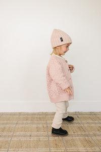 Light Pink Chunky Knit Beanie - BIG FRENCHIES