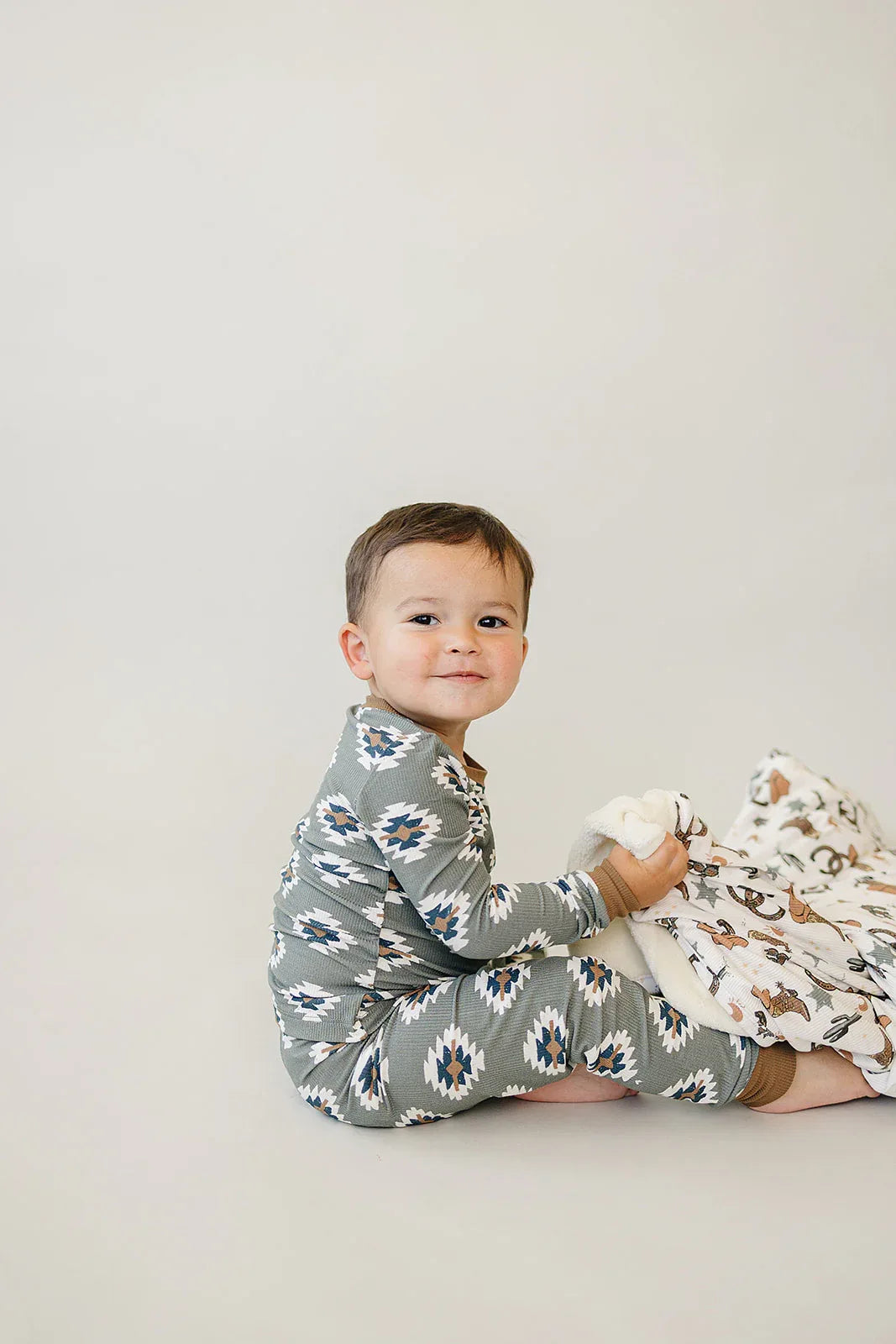 Southwest Aztec Ribbed Bamboo Cozy Set - BIG FRENCHIES