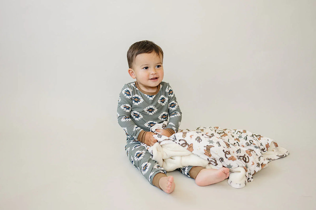 Outlaw Cowboy Bamboo Fleece Quilt - BIG FRENCHIES