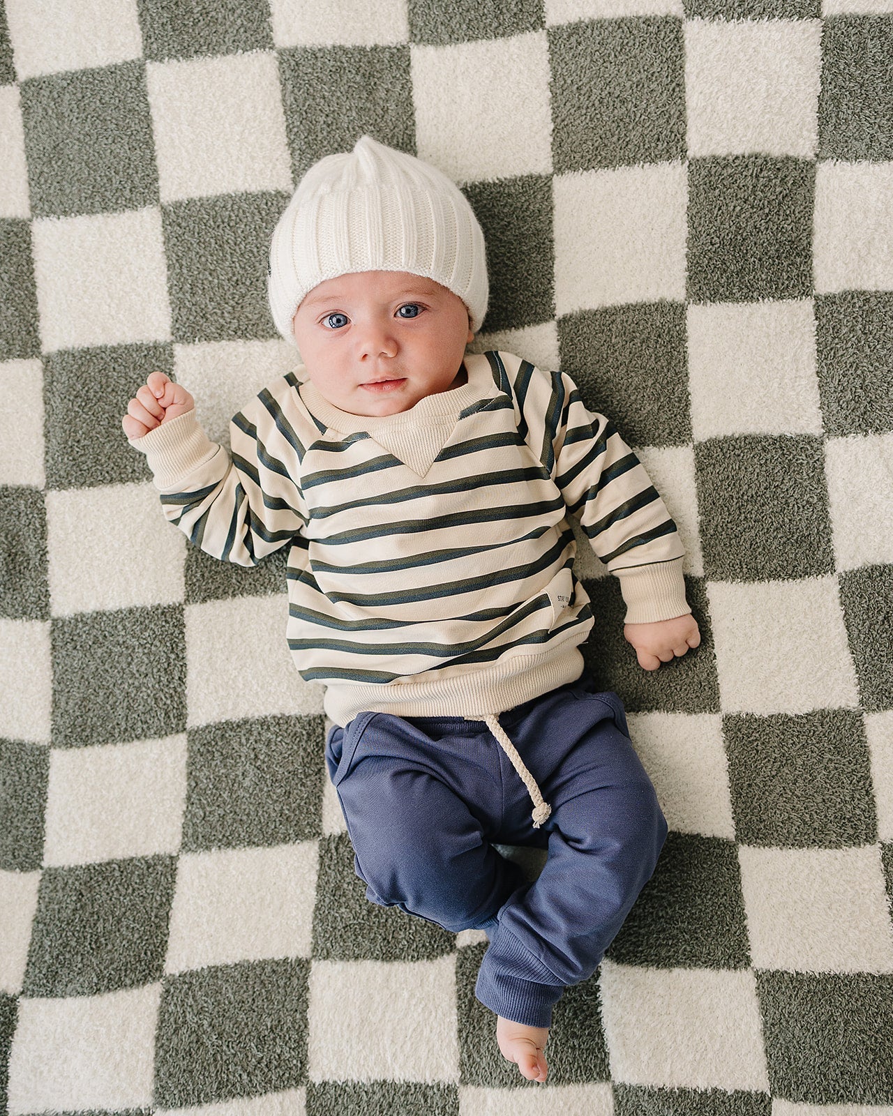 White Chunky Knit Beanie - BIG FRENCHIES