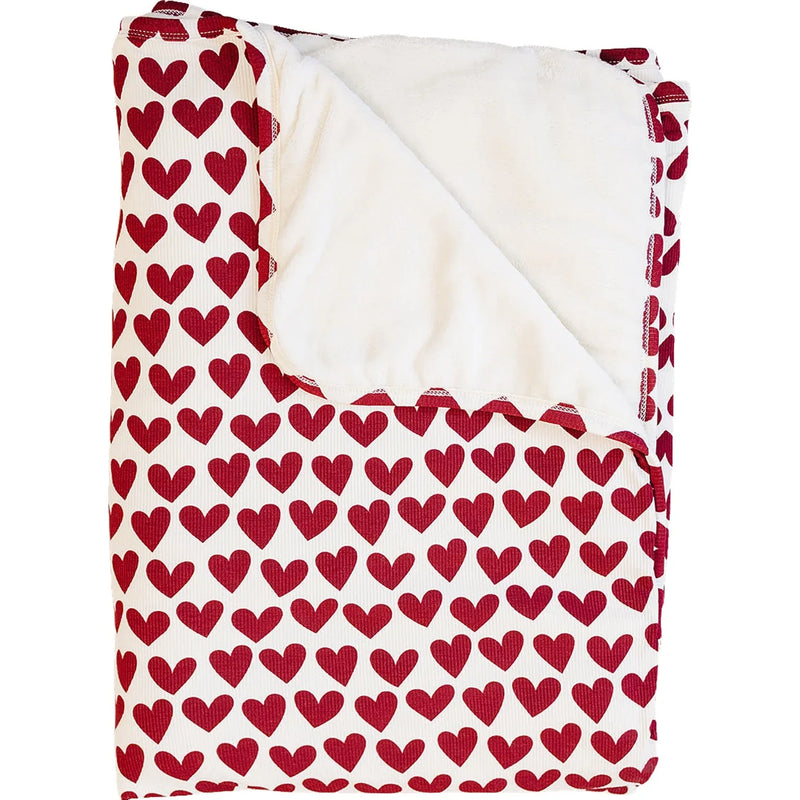 Hearts Bamboo Fleece Quilt - BIG FRENCHIES