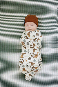 Outlaw Cowboy Ribbed Bamboo Stretch Swaddle - BIG FRENCHIES