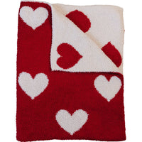 Hearts Plush Blanket - BIG FRENCHIES