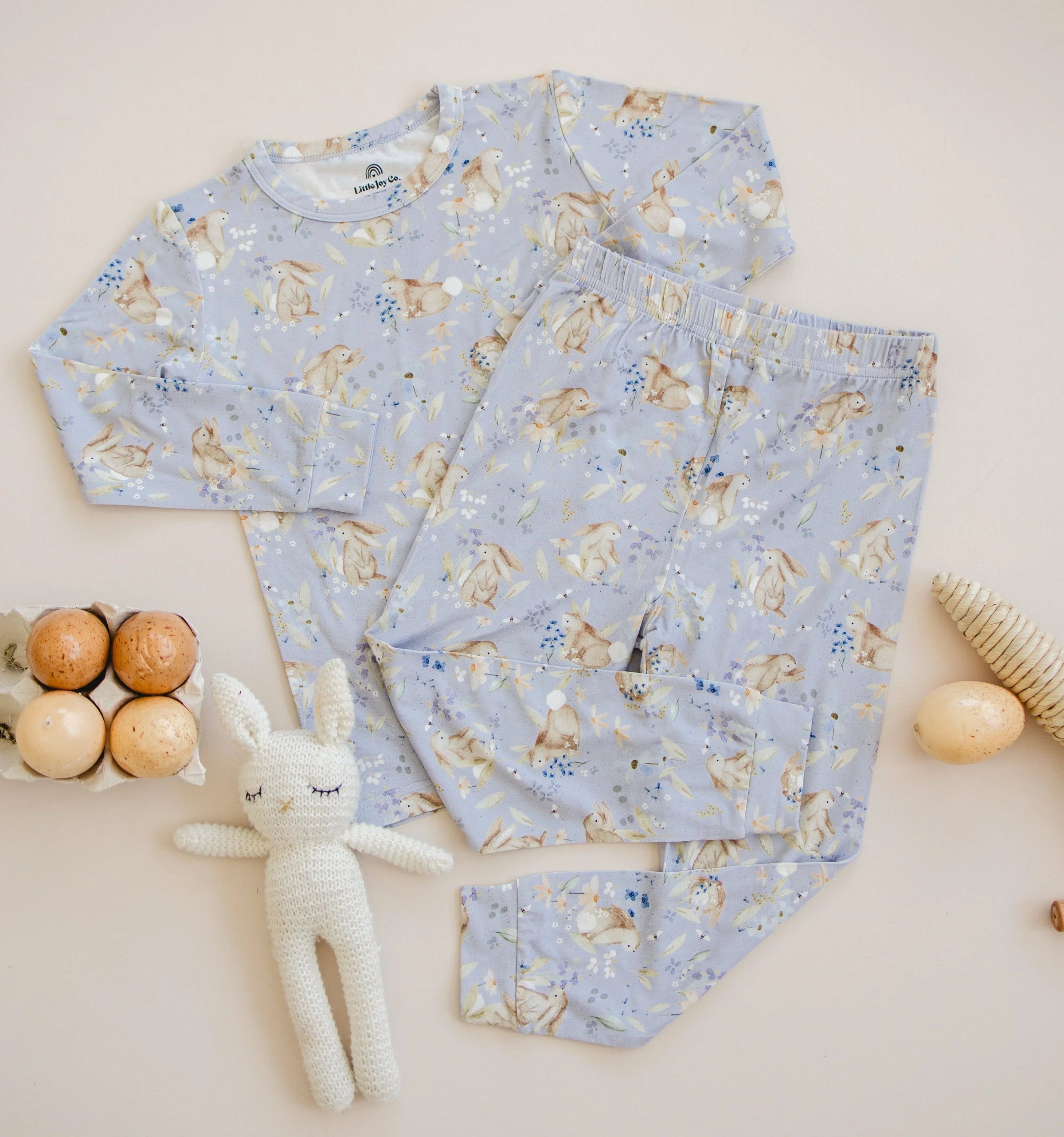 Bunny Blossoms 2pc Bamboo Pajamas - BIG FRENCHIES