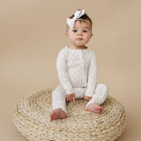 Tiny Tulips Bamboo Zippy Pajamas - BIG FRENCHIES
