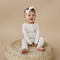 Tiny Tulips Bamboo Zippy Pajamas - BIG FRENCHIES