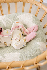 Pink Bunny Ribbed Bamboo Zipper - BIG FRENCHIES