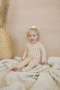 Burnt Orange Plaid 2pc Bamboo Pajamas - BIG FRENCHIES