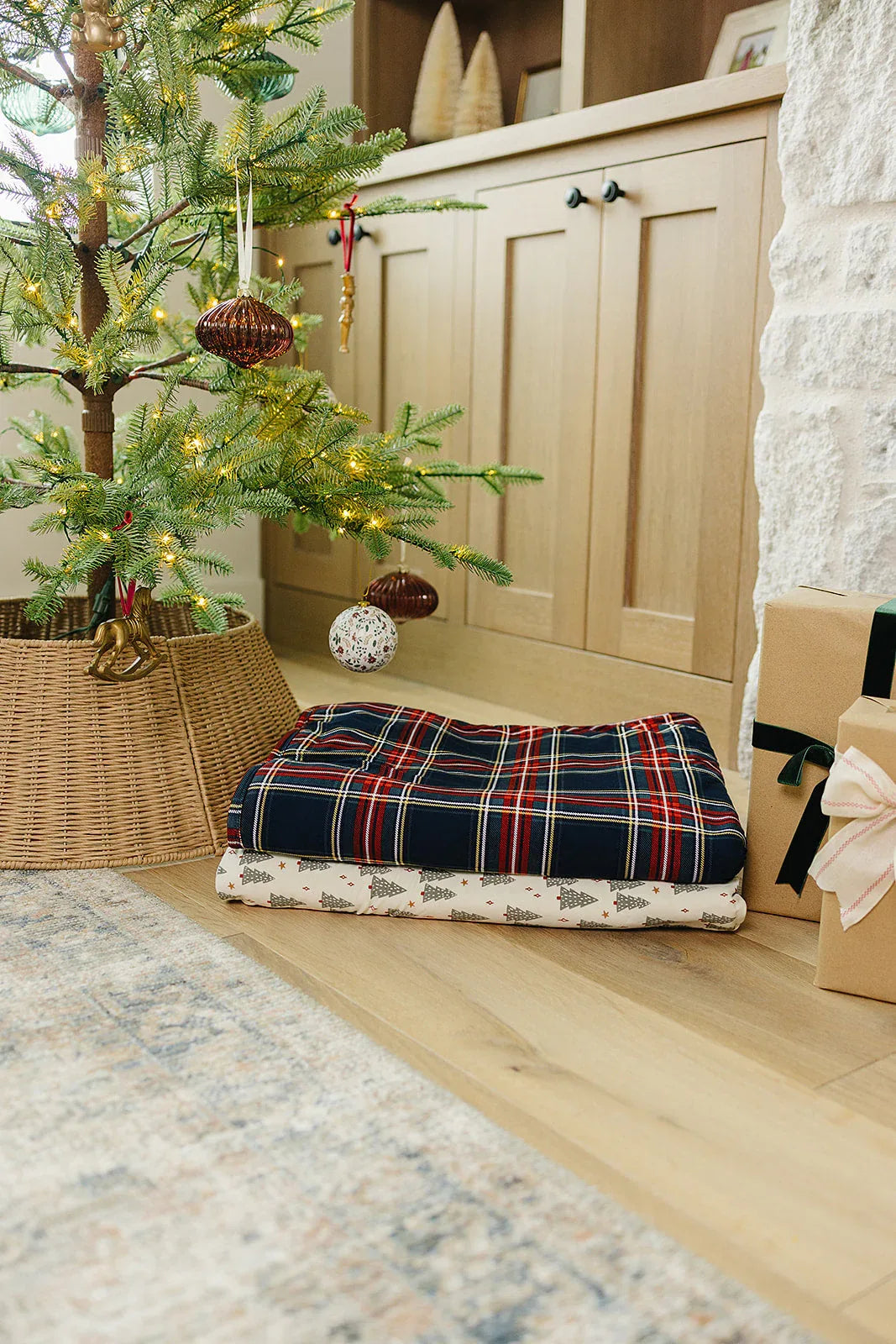Christmas Trees Bamboo Fleece Quilt - BIG FRENCHIES