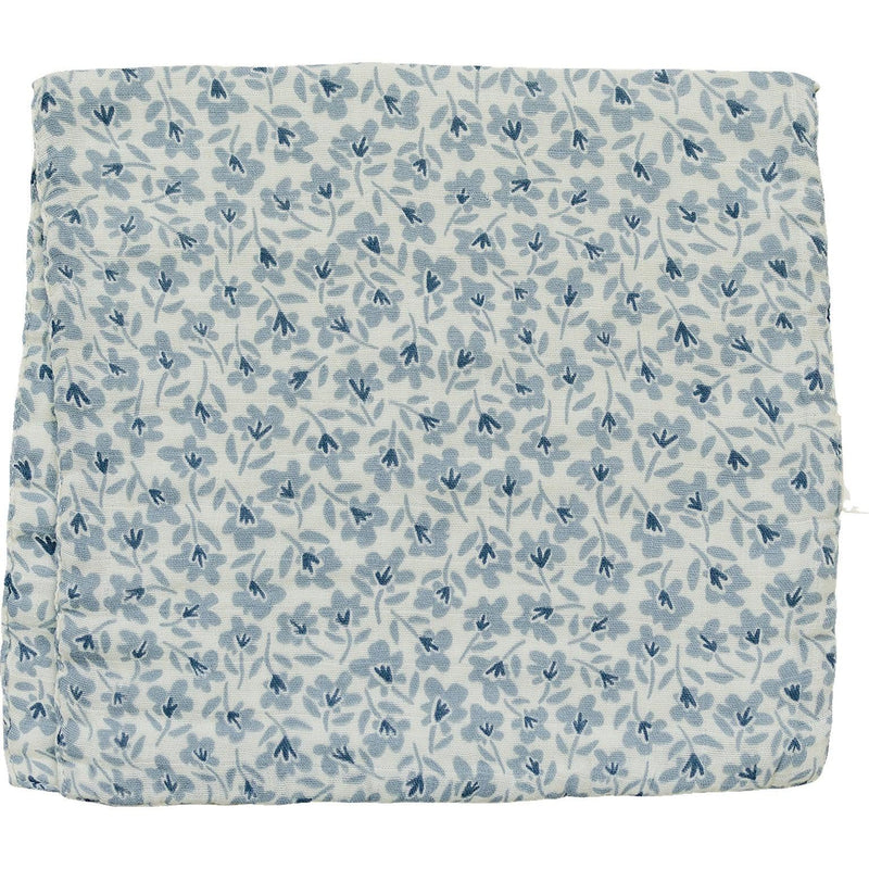 Blue Blossom Muslin Burp Cloth - BIG FRENCHIES