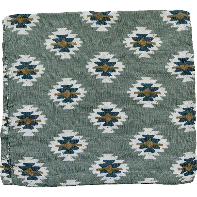 Southwest Aztec Muslin Burp Cloth - BIG FRENCHIES