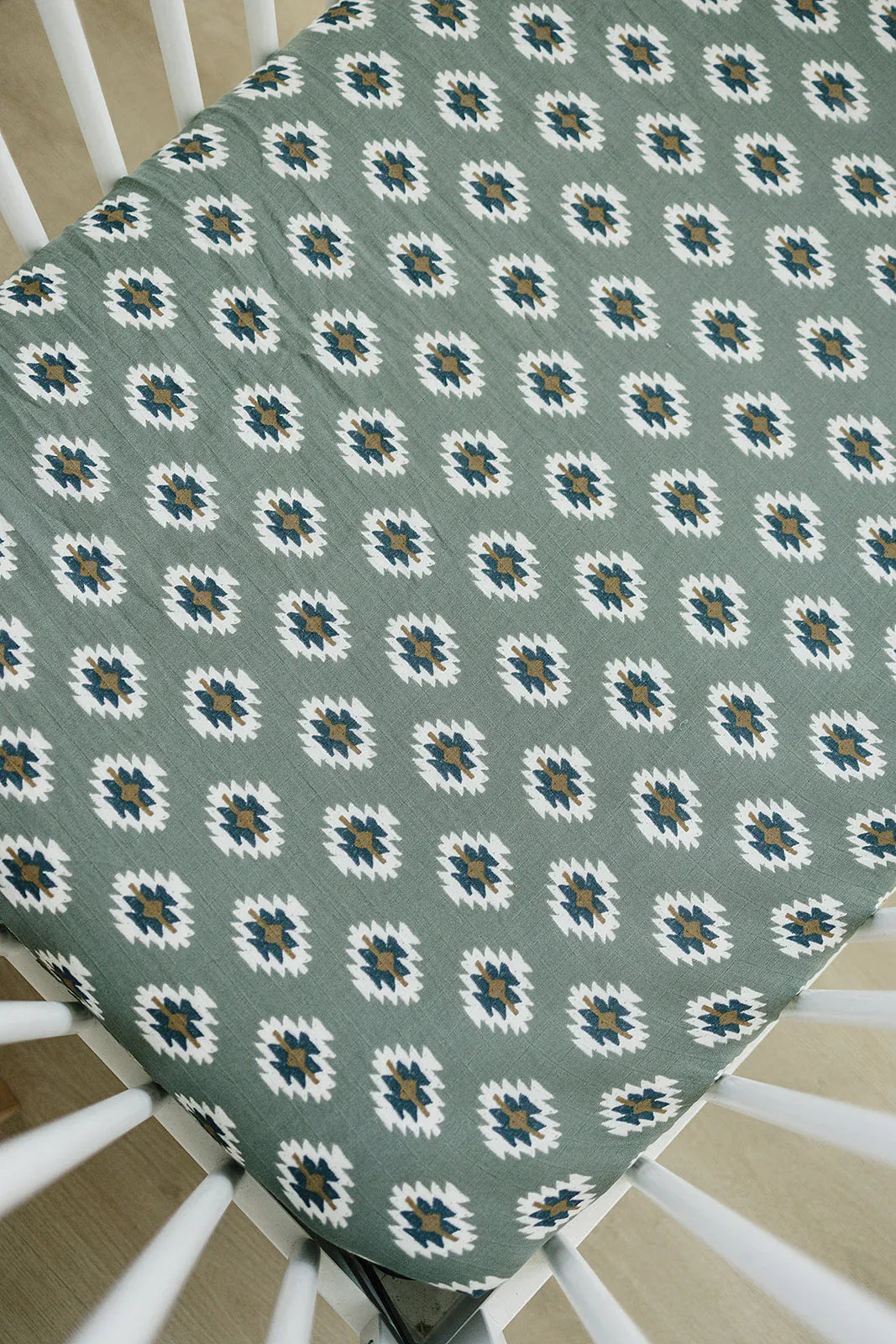 Southwest Aztec Muslin Crib Sheet - BIG FRENCHIES