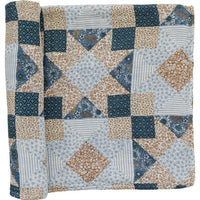 Patchwork Print Muslin Swaddle Blanket - BIG FRENCHIES