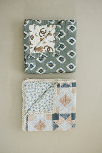 Southwest Aztec + Outlaw Cowboy Muslin Quilt - BIG FRENCHIES