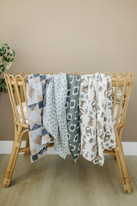 Southwest Aztec Muslin Swaddle Blanket - BIG FRENCHIES