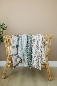 Outlaw Cowboy Muslin Swaddle Blanket - BIG FRENCHIES